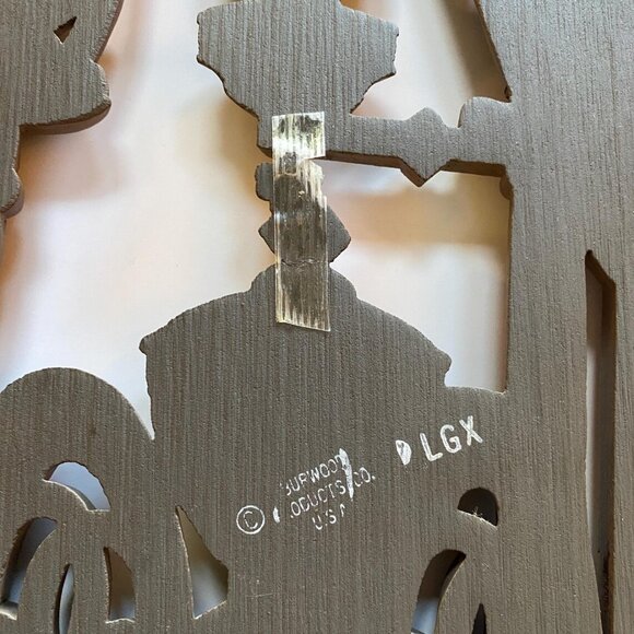 Burwood Products Co Framed Pot Belly Stove Coffee Grinder Resin Wall Hangers - Picture 8 of 8